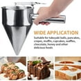 thumbnail image 5 of Baking Tool with Detachable Handle, Stainless Steel Pancake Dispenser for Effortless Flow Control in Cooking Crepes Waffles, 5 of 5