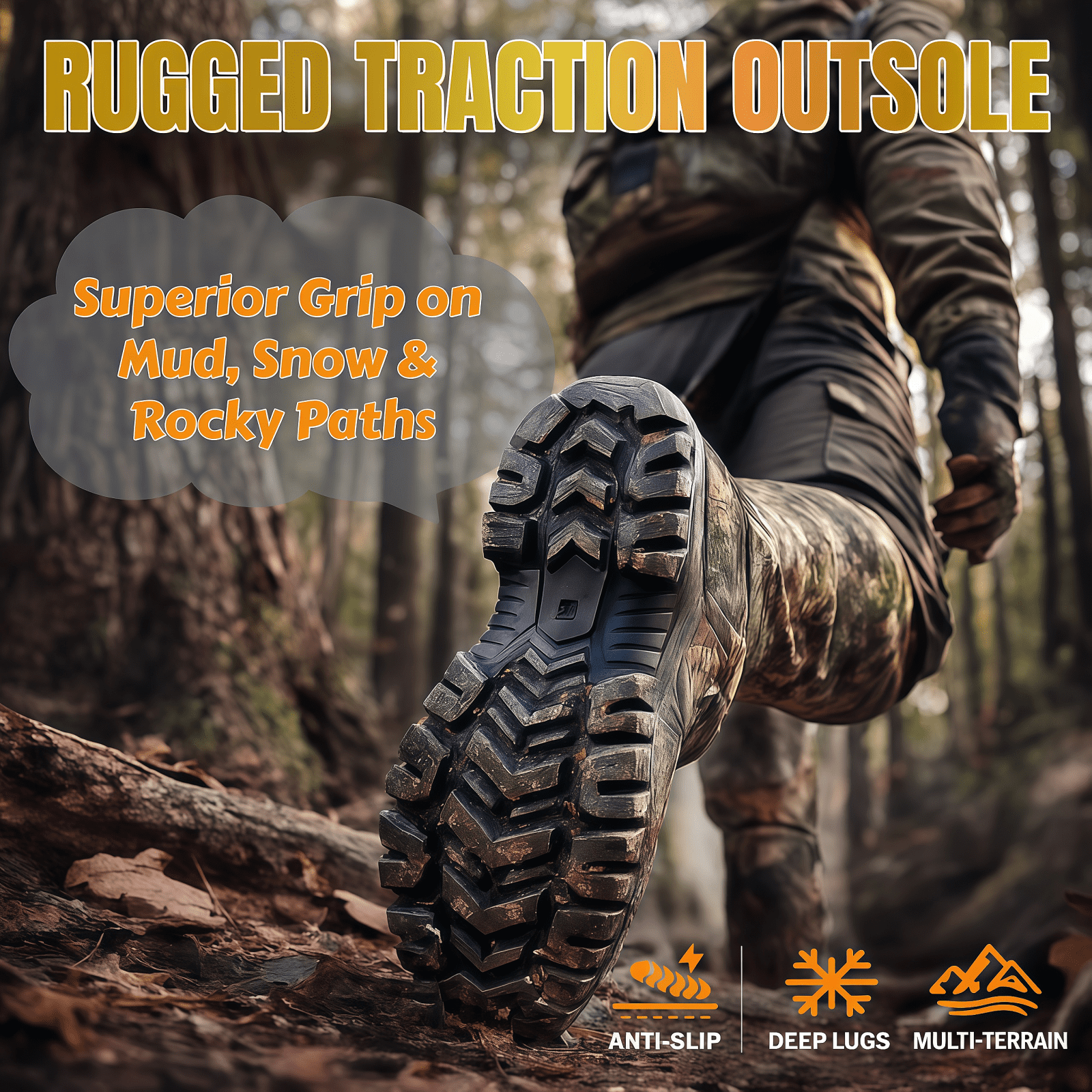 Men’s Camouflage Hunting Boots