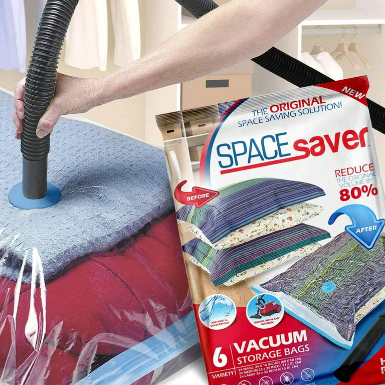 Spacesaver Premium Vacuum Storage Bags - 80% More Storage - Hand