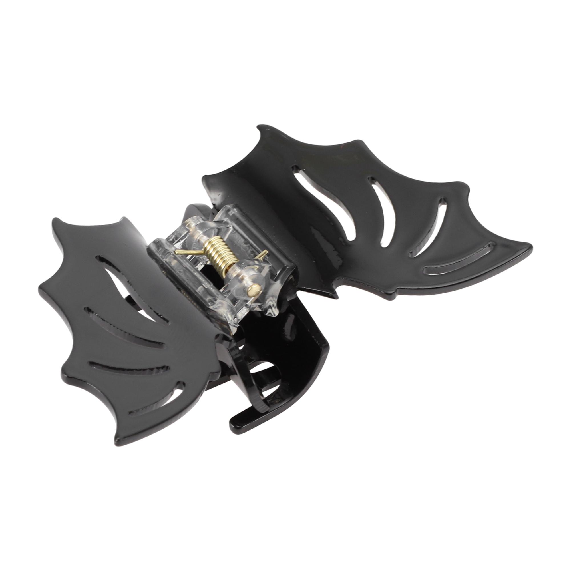 Unique Bargains 1pc Bat Style Hair Clips Hairdo Clip for Women Black