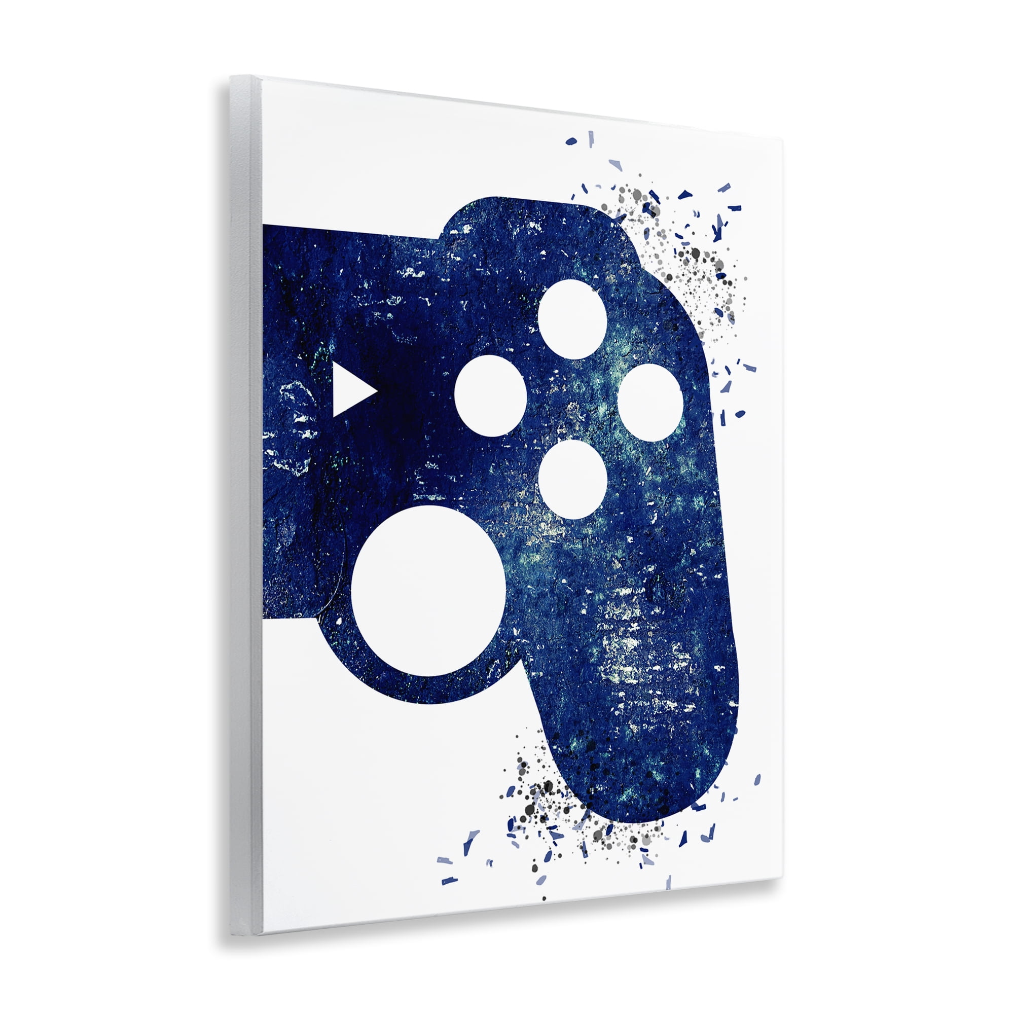 Stupell Industries Distressed Detail Gamer Entertainment Painting Unframed Art Print Wall Art, 11 x 14
