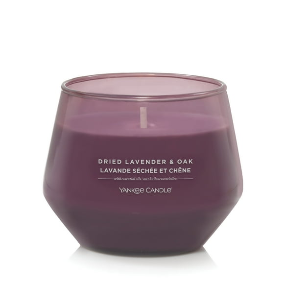 Yankee Candle Scented Candle, Dried Lavender & Oak, 10 oz, Studio Collection, Up to 50 Hours of Burn Time