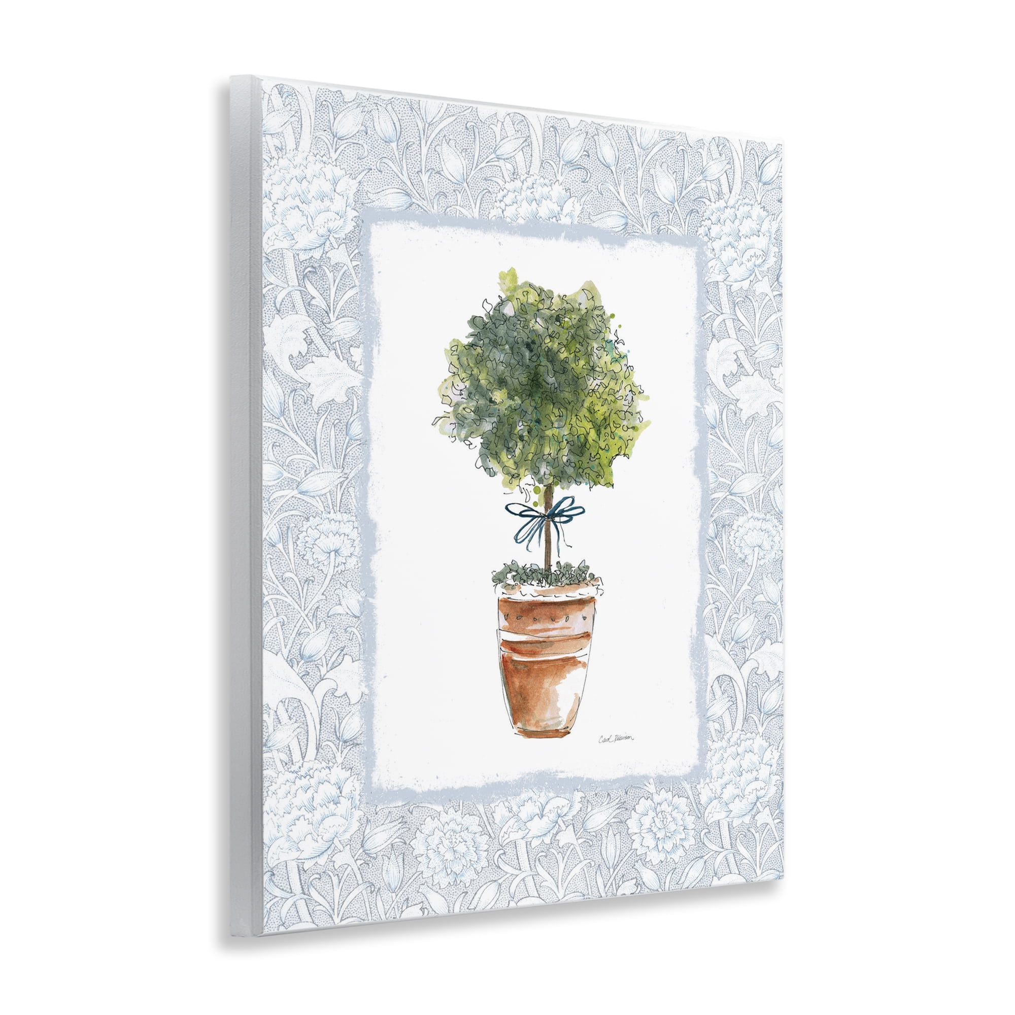 Stupell Industries Potted Topiary in Terracotta Wall Plaque Art, design by Carol Robinson
