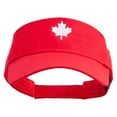thumbnail image 5 of Canada Maple leaf Embroidered Sports Visor - Red OSFM, 5 of 5
