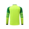 thumbnail image 3 of Doomiva Mens Goalkeeper Jersey Uniform Football Padded Goalie T-shirt Long Sleeve Sports Training Fluorescent Green 3XL, 3 of 7