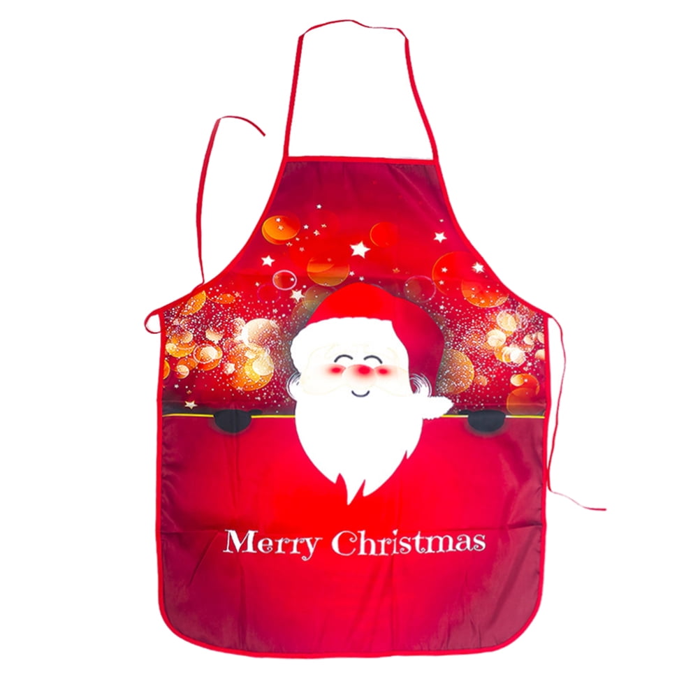 Chistmas Kitchen Apron Hristmas Decoration Dinner Party Supplies Durable US 
