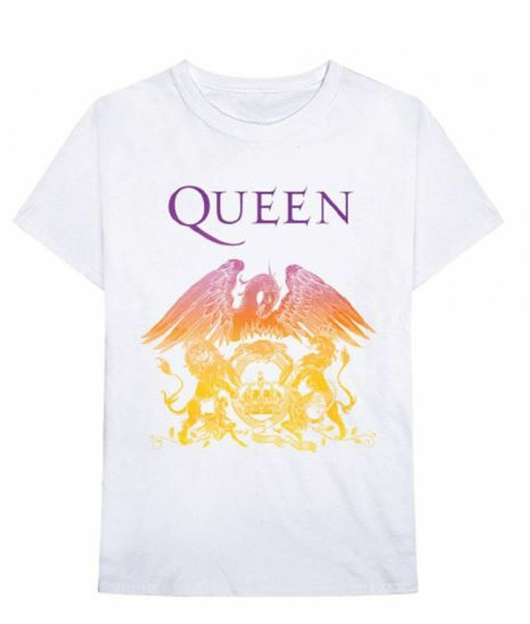 Queen Official Queen Crest White Graphic Tee