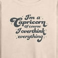 thumbnail image 3 of Instant Message - I'm A Capricorn I Overthink - Women's Lightweight French Terry Long Sleeve Shirt, 3 of 6