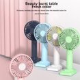 thumbnail image 3 of Monstrate Mini ventilador de refrigeración portátil de verano, enfriador de aire portátil ajustable para clima cálido, soporte para teléfono Accesorios para electrodomésticos Blanco, 3 of 6