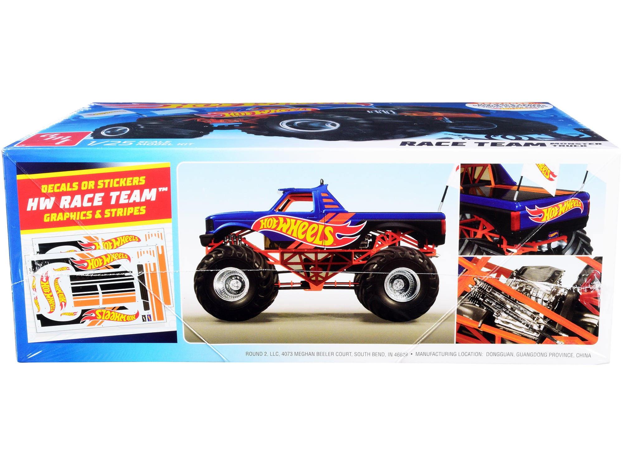 AMT Hot Wheels Race Team Monster Truck 1:25 Scale Plastic Model Car Kit  1256