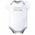 thumbnail image 5 of Hudson Baby Cotton Bodysuits 6pk, Star And Moon, 12-18 Months, 5 of 7