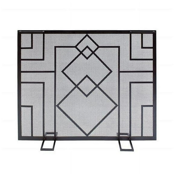 Minuteman SSW-17 38 x 30 in. Wright Design Fireplace Screen