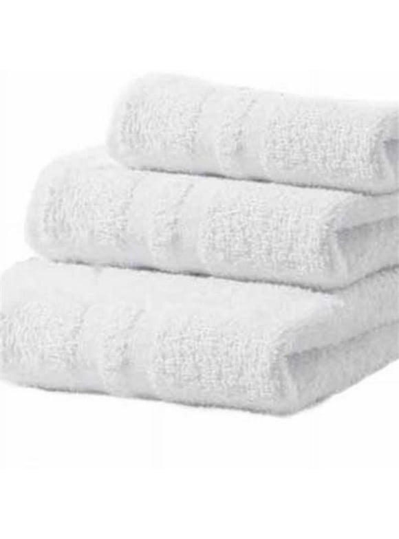 DDI 2345122 White Hand Towel 100% Cotton Double Cam Border Case of 120