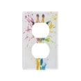 thumbnail image 3 of Switch Panel Switch Decoration 2.76x4.53x0.28 Inches Duplex Outlets Switch Plate Wall Plates Living Room Kitchen Bedroom Study Switches Rainbow Cute Giraffe, 3 of 8