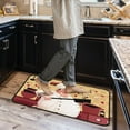 thumbnail image 5 of Chef Kitchen Rugs and Mats Non-Skid Washable for Floor, Red Fat Chef Kitchen Decor and Accessories Kitchen Mat Set of 2, 17"x30"+17"x47", 5 of 6