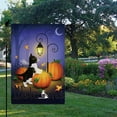 thumbnail image 2 of Welcome Halloween Garden Flag Pumpkin Garden Flag Cute Cat Vertical Double Sided Rustic Farmland Burlap Yard Lawn Outdoor Decor 12.5x18, 2 of 4