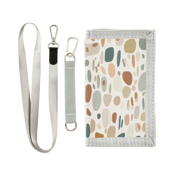 Boys' & Girls' Novelty Wallets | Men's Foldable Novelty Wallets | Prefect Gifts for Every Scene,Elegant Terrazzo Pattern