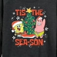 thumbnail image 3 of SpongeBob SquarePants - Tis The Season - Women's Lightweight French Terry Long Sleeve Shirt, 3 of 6