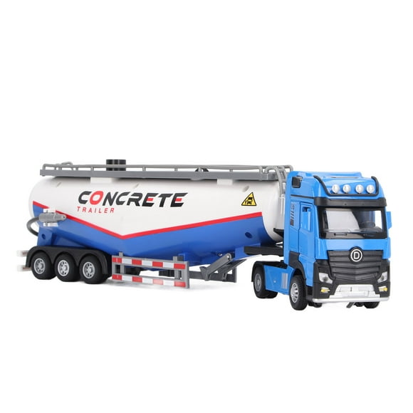 1:32 Concrete Pump Truck Toy,Diecast Construction Trucks with Water Spray Function for Boys Gifts