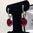 thumbnail image 3 of Natural Certified 925 Sterling Silver 6 Ct Ruby Earrings For Wife/Fiancé/Mother, 3 of 4