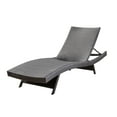 thumbnail image 4 of BARONAGE 79"(L)*27.50"(W)*15"(H) Outdoors Salem Pe Wicker Chaise Lounge(DOUBLE), cushions for patio/garden/indoors/poolside/backyard/balcony, Brown Multi, 4 of 11