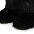 thumbnail image 3 of Botas Invierno A Media Pantorrilla Nieve Piel Sintética Peludas Mujer Punta Redonda Esponjosa Zapatos Planos Al Aire Libre, 3 of 8