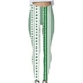 thumbnail image 3 of QATAINLAV Women's St Patricks Day Running Leggings Trendy Shamrock Clover Print Soft Stretchy Yoga Pants Casual High Waisted Tummy Control Tights Green M, 3 of 6