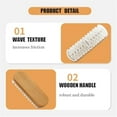 thumbnail image 5 of Rubber Shoe Brush, 2-in-1 Soft Suede Brush and Eraser, Multifunctional Suede Cleaner for Sneakers Leather Boot Care, Gentle Shoe Cleaning Tool, 5 of 7