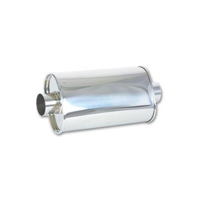 Vibrant 1102 Oval Stainless Steel Muffler Vibrant Performance