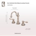 thumbnail image 5 of Water Creation 8.25" Lever Handles Solid Brass Faucet in Polished Nickel, 5 of 6