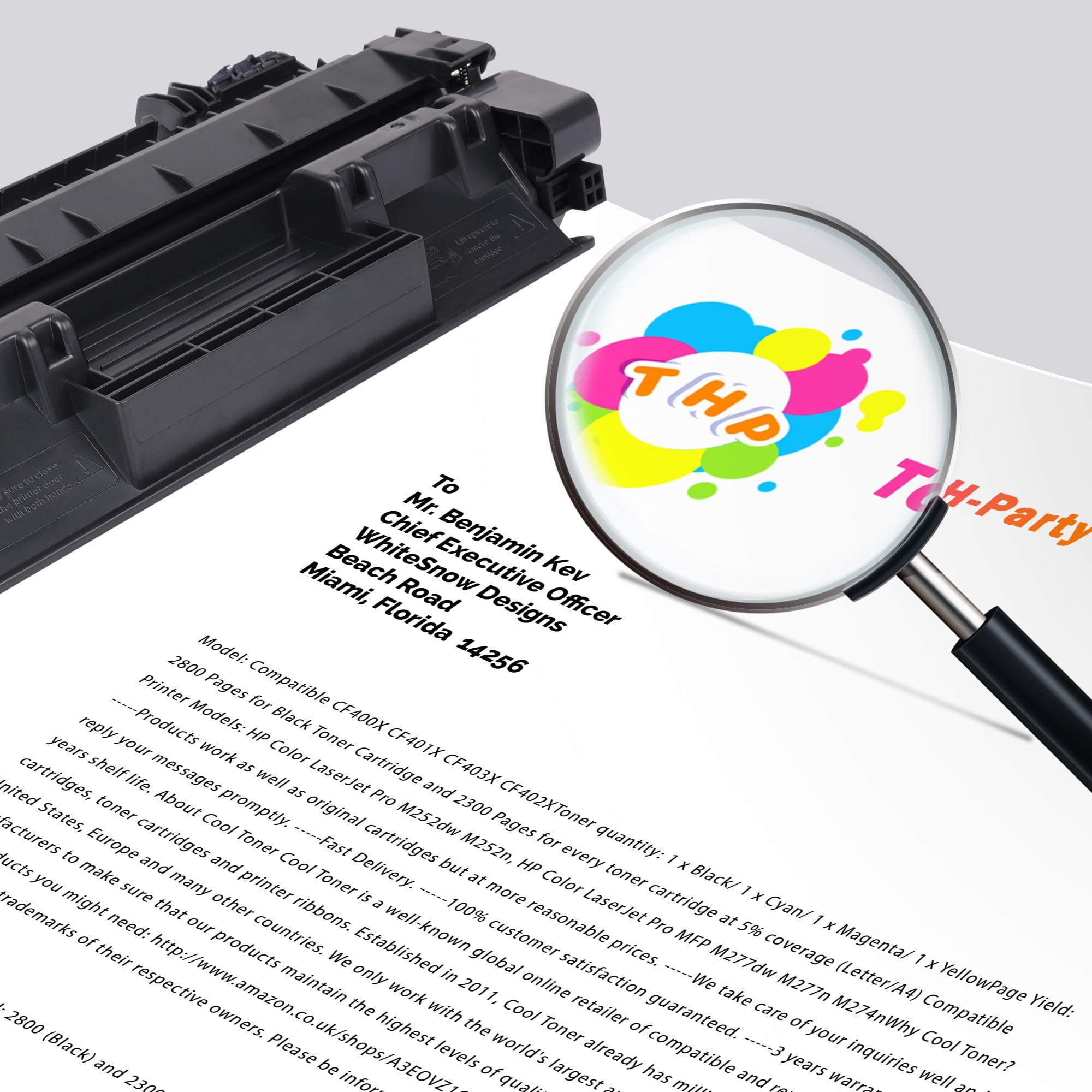 80A Toner Cartridge CF280A Compatible for 𝗛𝗣 𝟴𝟬𝗔 CF280A CF280X LaserJet Pro M401dn M401dne M401dw M401n M425dn M401 M425 Printer Ink (Black, 4-Pack)