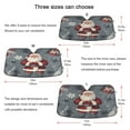 thumbnail image 5 of Yayeee Car Windshield Sun Shade Universal Fit Front Visor Protector, Christmas Santa, 5 of 8