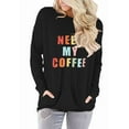 thumbnail image 5 of ONLYSHE Women's Sweatshirts Oversized Crew Neck Long Sleeve Pullover Shirts Tops With Pocket, 5 of 6