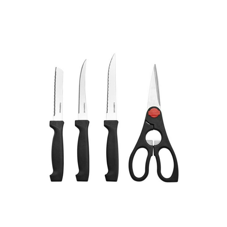Farberware 18-piece Never Needs Sharpening Knife Block Set