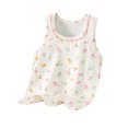 thumbnail image 2 of piuwrlz Children Girls Boys Sleeveles Tank Tops for Toddler Refreshing Vest Round Neck Simplicity Undershirt Pullover White Size 7 Years, 2 of 3
