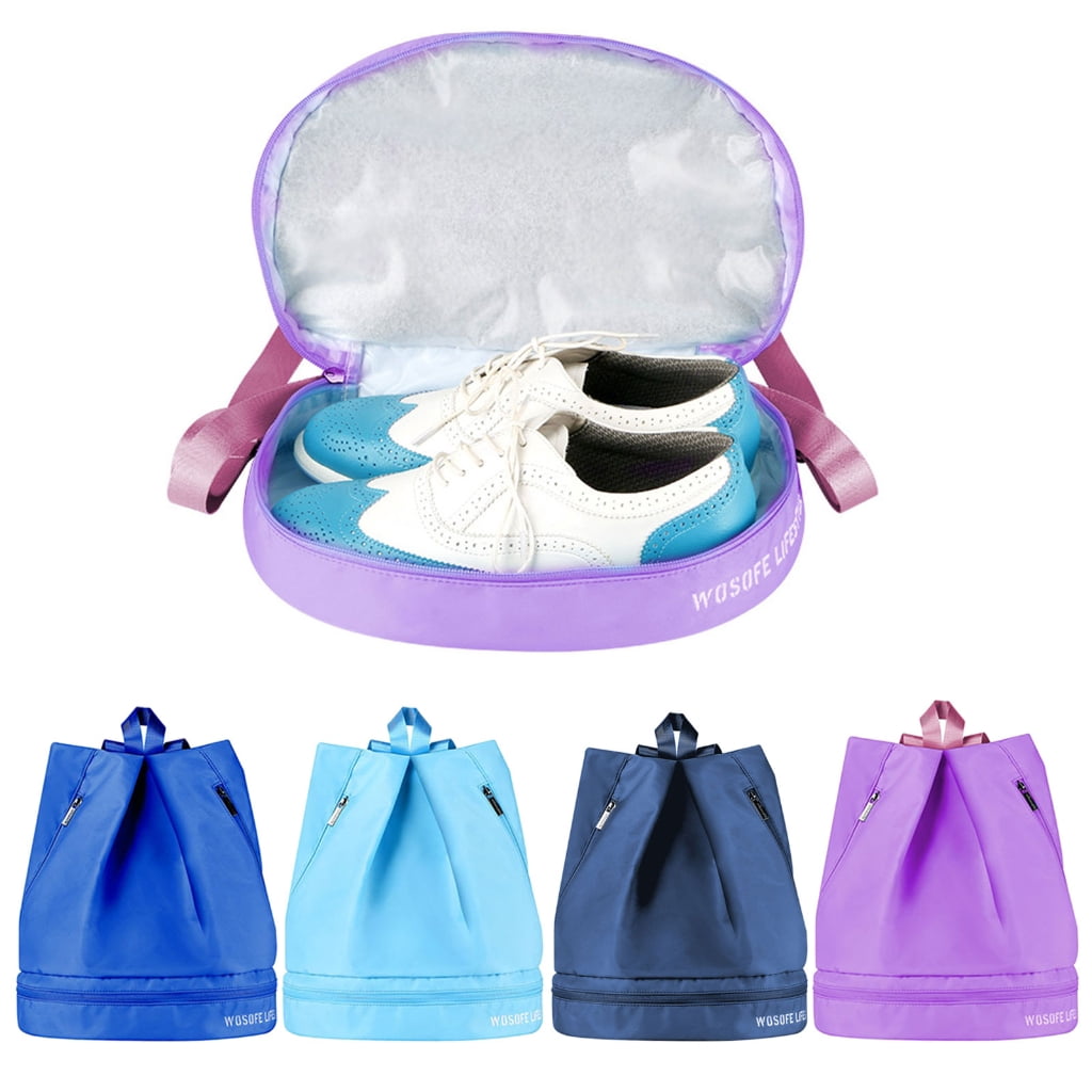 ZPAQI Backpack with Pockets Golf Shoes Bags with Compartment Pockets Sports Gym Bag