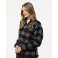 thumbnail image 2 of Ladies' Epic Sherpa 1/4 Zip - BLK/ CHAR BUFLO - XL, 2 of 5