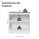 thumbnail image 2 of Mueble de cocina Madesa 2 puertas 80 cm Blanco G2480009GL, 2 of 9