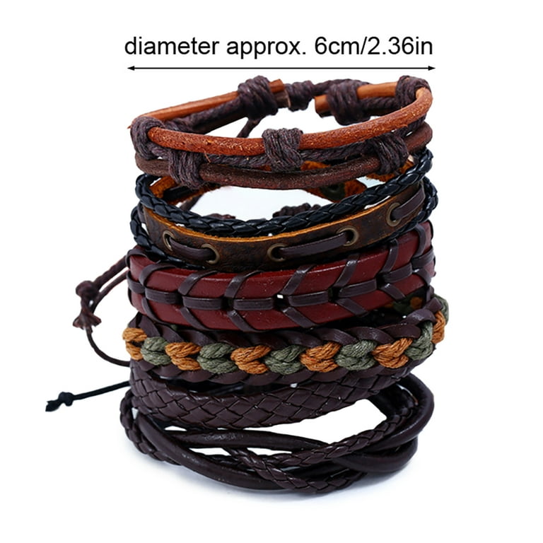 Cool Simple Pu Leather Braided Bracelet, Fashion Bangle Jewelry, Punk  Accessories Memorial Day Gift For Men - Temu