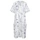 thumbnail image 5 of Vestido holgado con bolsillos y estampado floral de acuarela azul marino para mujer, vestidos largos con velo, 5 of 7