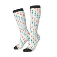 thumbnail image 2 of Fotbe Colorful Geometric print Women's Men's Novelty Crew Socks Cotton Socks Knee High Socks for Walking,Running,Nurses,Pregnancy, 2 of 9