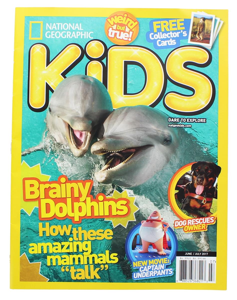 National Geographic Brainy Dolphins June July 2017 Kids Magazine National Geographic Brainy Dolphins June July 2017 Kids Magazine