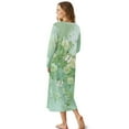 thumbnail image 7 of Psesaysky Long Nightgowns for Women Christmas Trees Print Soft Night Gown Long Sleeve Ladies Nightgowns Sleepwear Full Length Sleep Dress, Large, 7 of 7