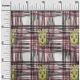 thumbnail image 1 of oneOone Georgette Viscose Fabric Swirl & Check Ikat Printed Craft Fabric BTY 42 Inch Wide, 1 of 4