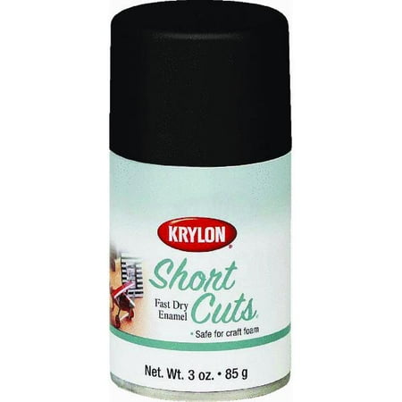 Krylon Diversified Brands 6 Packs 3OZ FLT BLK Enam Paint