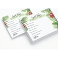 thumbnail image 4 of Inkdotpot Wishes For Baby Cards For Baby Shower - Girl Baby Shower Party Collection, Tropical Leave & Flamingo Theme, Wishes For The Baby Cards, Activities Party Supplies - Pack Of 50, 4 of 6