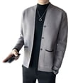 thumbnail image 2 of Nueva chaqueta tipo suéter de primavera y otoño para hombre, chaqueta tipo cárdigan de punto de alta calidad, 2 of 5