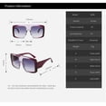 thumbnail image 3 of Fashion Large Frame Men and Women Sunglasses Outdoor Vacation Beach (Color : E, Size : Medium), 3 of 4