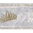 thumbnail image 2 of Concord Wallcoverings Wallpaper Border Kids Pattern Princess Crown Tiara for Girls Room, Blue White Grey Gold Silver, 6.5 Inches by 15 Feet CK7744B, 2 of 4