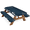 Multicolor 2, variant on ADECORIVY Winter Snow Picnic Table Cover with Bench Covers, Waterproof Forest Pattern Outdoor Camping Tablecloth, Windproof Elastic Fitted Table Cover, 72 Inch 3PCS